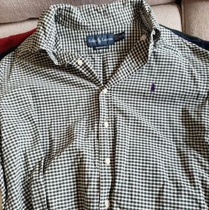 Polo by Ralph Lauren Green Checkered Button Down